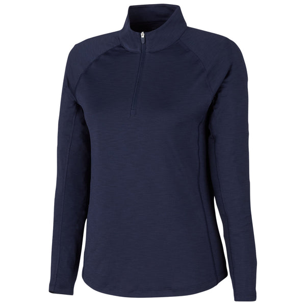 Puma Golf Women's Deep Navy You-v Quarter-zip