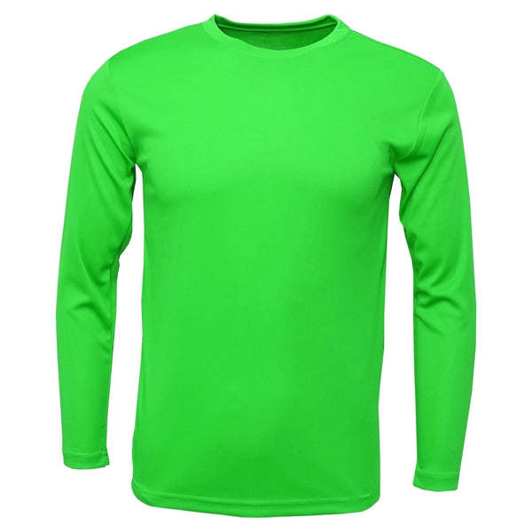 BAW Men's Neon Green Xtreme Tek Long Sleeve Shirt - Sample