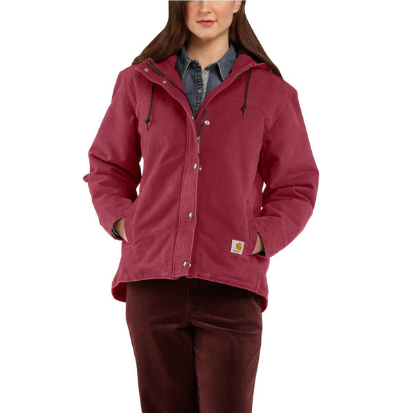 Carhartt, Women's Sandstone Sierra Jacket, Raspberry - Augusta