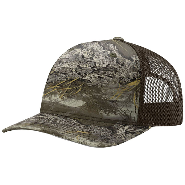 Richardson Realtree Max-1 Xt Brown Printed Five Panel Trucker Hat