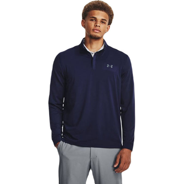 Under Armour Men's White/Pitch Grey/Pitch Grey Playoff Quarter Zip