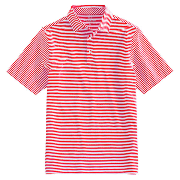 Men's Vineyard Vines Black Florida State Seminoles Winstead Stripe Sankaty  Performance Polo