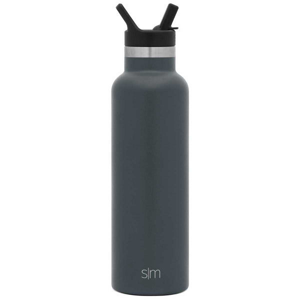 Simple Modern Winter White Ascent Water Bottle with Straw Lid - 20oz