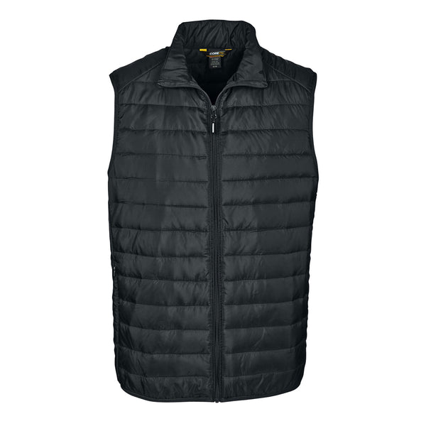 Core 365 Men's Black Prevail Packable Puffer Vest