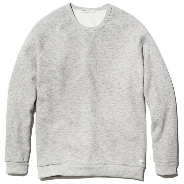 Marine Layer Men's Heather Grey Sherpa Crew Pullover