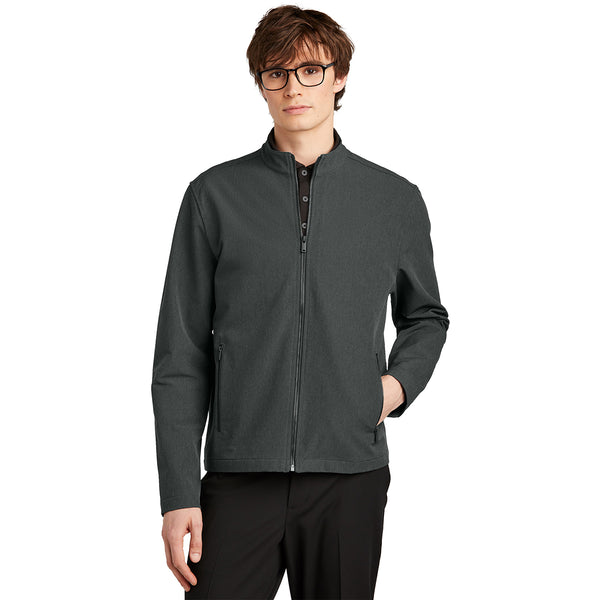 Mercer+mettle Men's Anchor Grey Heather Stretch Soft Shell Jacket