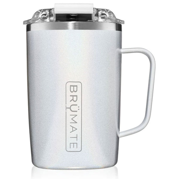 Brumate 16 oz Insulated Toddy Mug - Glitter White