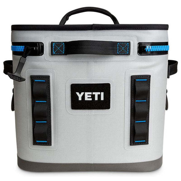 YETI Hopper Flip 12 Soft-Sided Portable Cooler - Fog Gray / Tahoe Blue -  YHOPF12G : BBQGuys