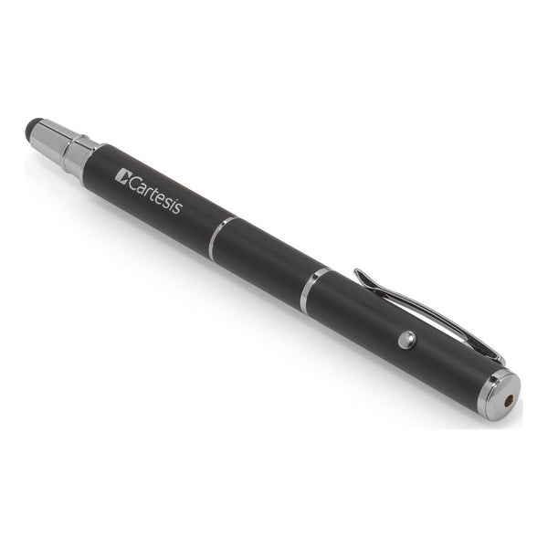 Brookstone Black Laser Pointer with Stylus Ballpoint Pen