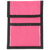 Hit Neon Pink Nylon Neck Wallet Badge Holder