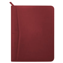 Leed's Red Pedova Zippered UltraHyde Padfolio with FSC Mix Paper