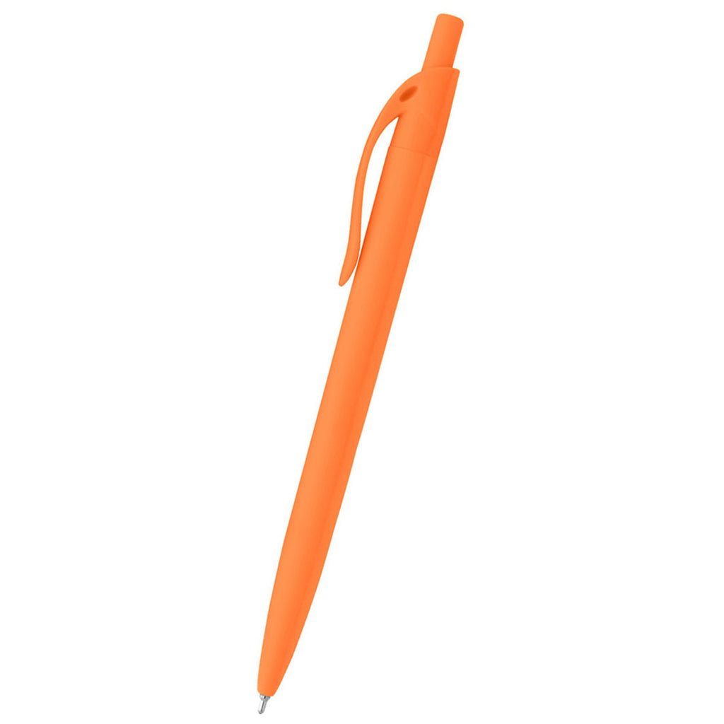 Sleek Write Orange Rubberized Pen