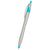 Hit Silver/Light Blue Dart Pen