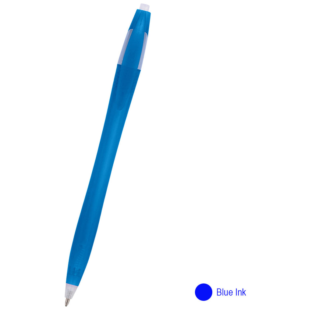 Hit Translucent Blue/Blue Ink Dart Pen