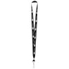 Hit Black Polyester Lanyard With J-Hook