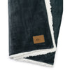 Gemline Charcoal Mink Sherpa Blanket