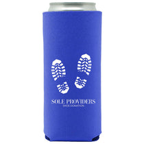 Best Promotions USA Neon Blue 12oz. Slim Neoprene Seltzer Coolie