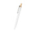HIT White Recycled Aluminum Pen with Bamboo Plunger