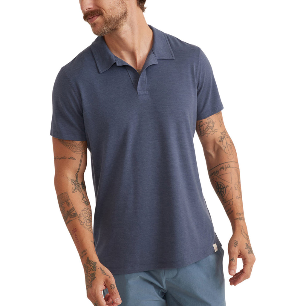 Marine Layer Men's Vintage Indigo Re-Spun Air Polo