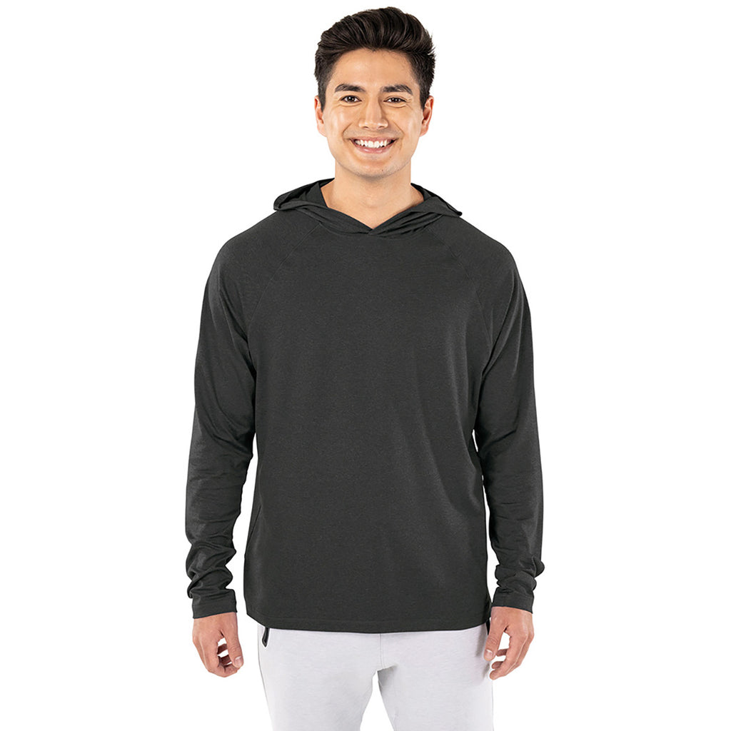 Charles River Unisex Dark Grey Heather Cayak Lightweight Stretch Hoodie