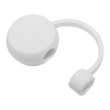 Recycled White Silicone Straw Cap