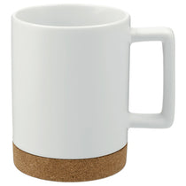 Leed's White Bates 15oz Ceramic Mug w/ Cork Base