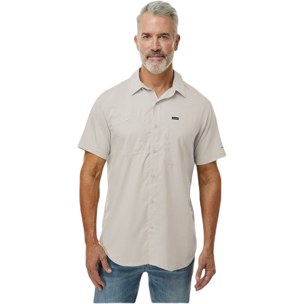 Columbia Men's Dark Stone Silver Ridge Utility Lite Short Sleeve Shirt