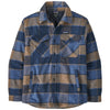 Patagonia Men's William: Smolder Blue Lightweight Insulated Fjord Flannel Shirt