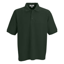 Vantage Men's Dark Forest Soft-Blend Double-Tuck Pique Polo