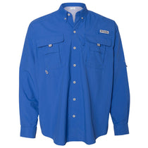 Columbia Men's Vivid Blue PFG Bahama Long Sleeve Shirt