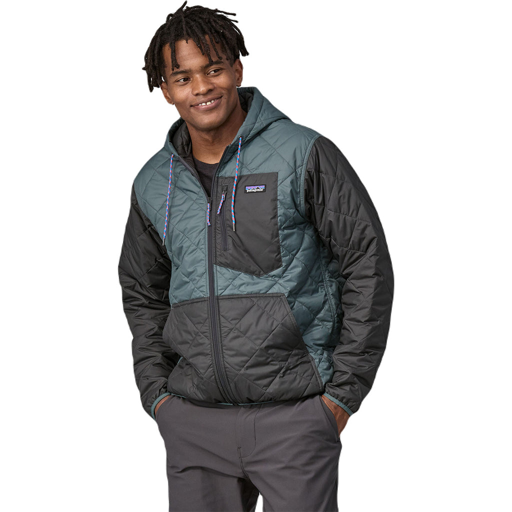 Patagonia Men's Nouveau Green Diamond Quilted Bomber Hoody