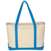 Hit Natural/Light Blue Large Starboard Cotton Canvas Tote Bag