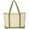 Hit Natural/Lime Green Large Starboard Cotton Canvas Tote Bag