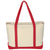 Hit Natural/Red Large Starboard Cotton Canvas Tote Bag