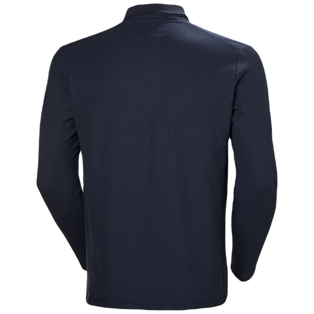 Helly Hansen Men's Navy Crewline Long Sleeve Polo