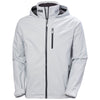 Helly Hansen Men's Grey Fog Crew Hooded Jacket 2.0