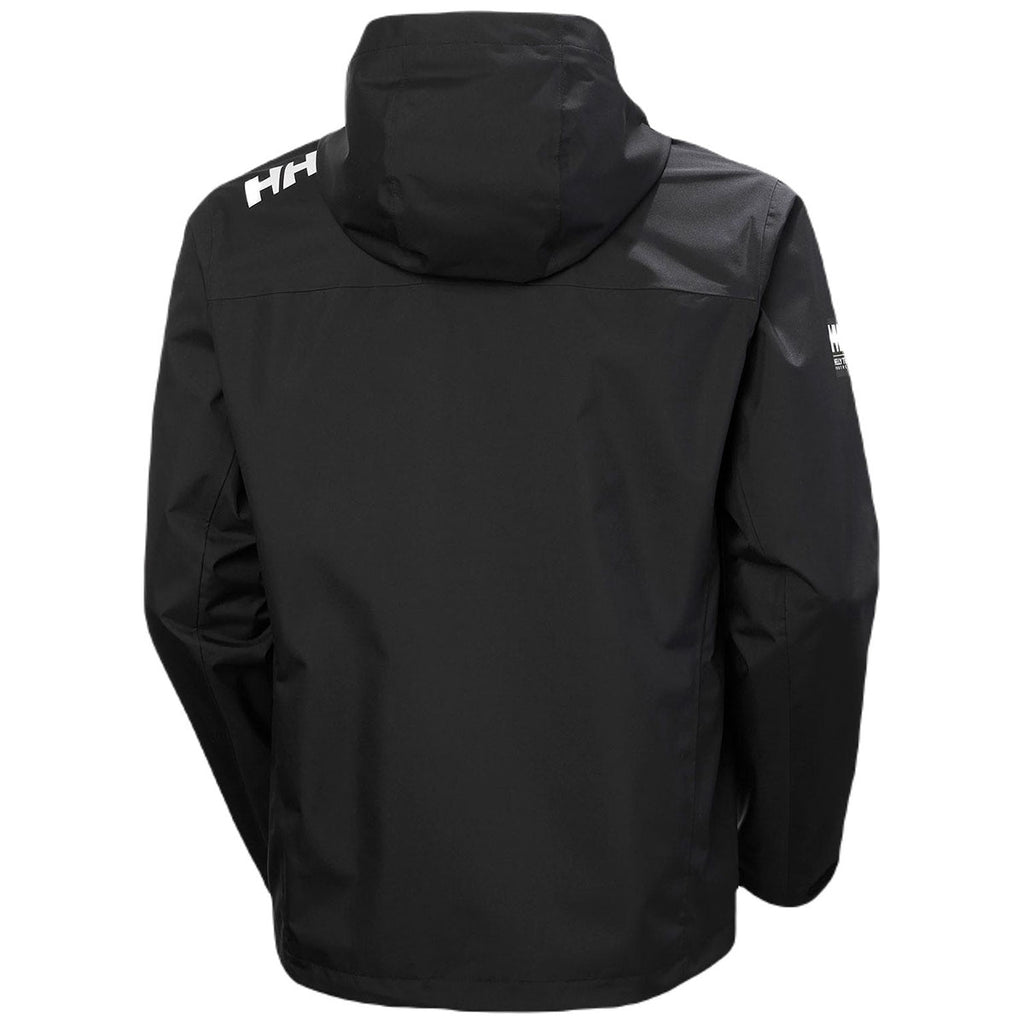 Helly Hansen Men's Black Crew Hooded Jacket 2.0