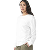 Bella + Canvas Unisex White 6 oz. Heavyweight Long Sleeve Tee