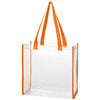 Hit Clear with Orange Trim Clear Tote Bag