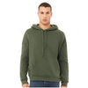 Bella + Canvas Unisex Military Green Sponge Fleece Pullover Hoodie