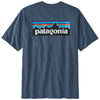 Patagonia Men's Utility Blue P-6 Logo Responsibili-Tee