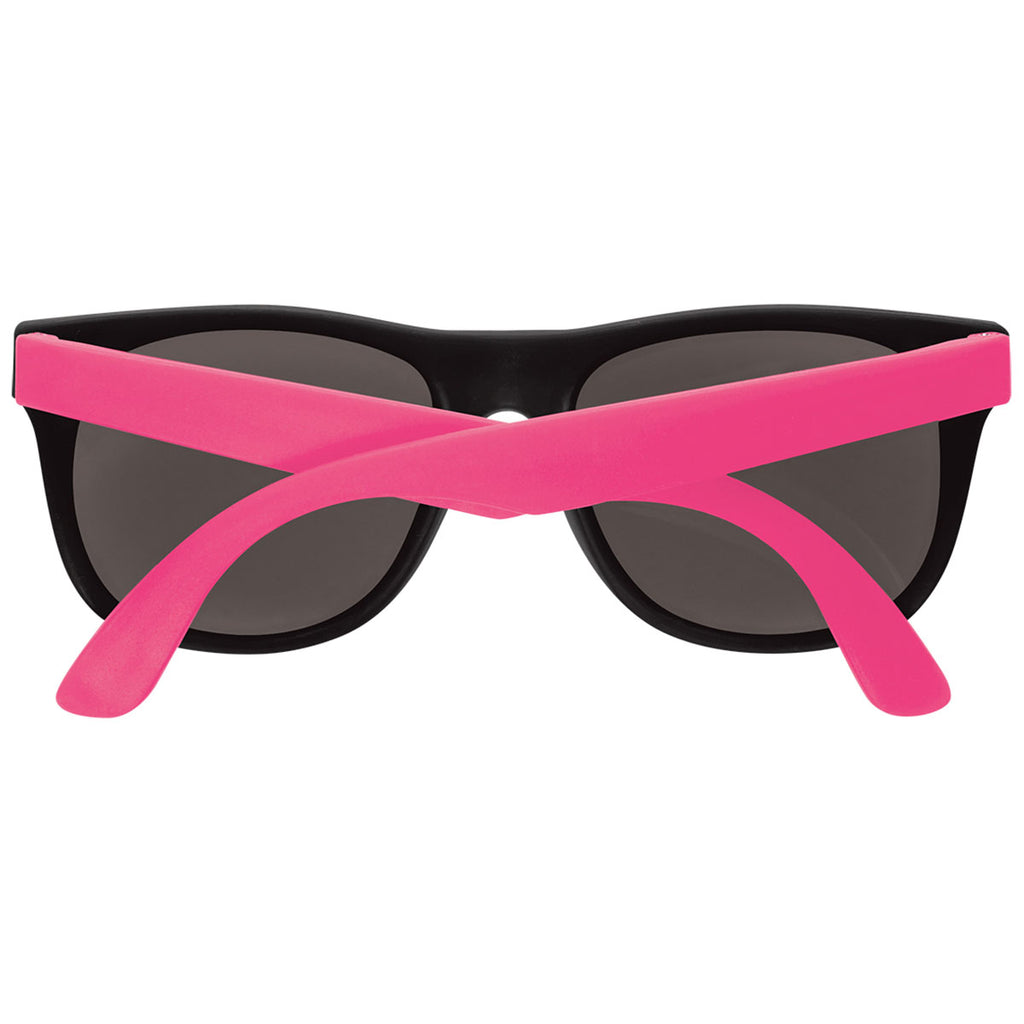 Hit Pink Rubberized Sunglasses