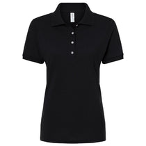 Jerzees Women's Black Dri-Power Polo