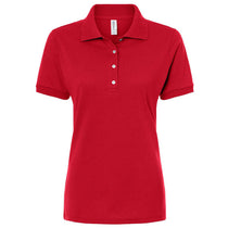 Jerzees Women's True Red Dri-Power Polo