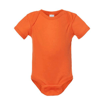 Rabbit Skins Orange Infant Baby Rib Bodysuit