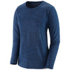 Patagonia Women's Viking Blue - Navy Blue X-Dye Long-Sleeved Capilene Cool Daily Shirt