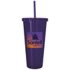 GoodValue Purple Square Pattern Double Wall Tumbler - 23 oz