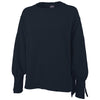 Charles River Women's Navy Camden Spliced Crew Neck Sweatshirt