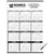 Triumph Calendars Black & White Black & White Time Management Span-A-Year Laminated