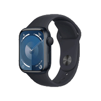 Apple Watch Midnight Series 9 (GPS) 41mm Midnight Aluminum Case with Midnight Sport Band